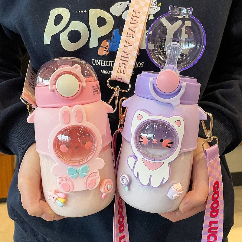 Kawaii Animals Water Bottle