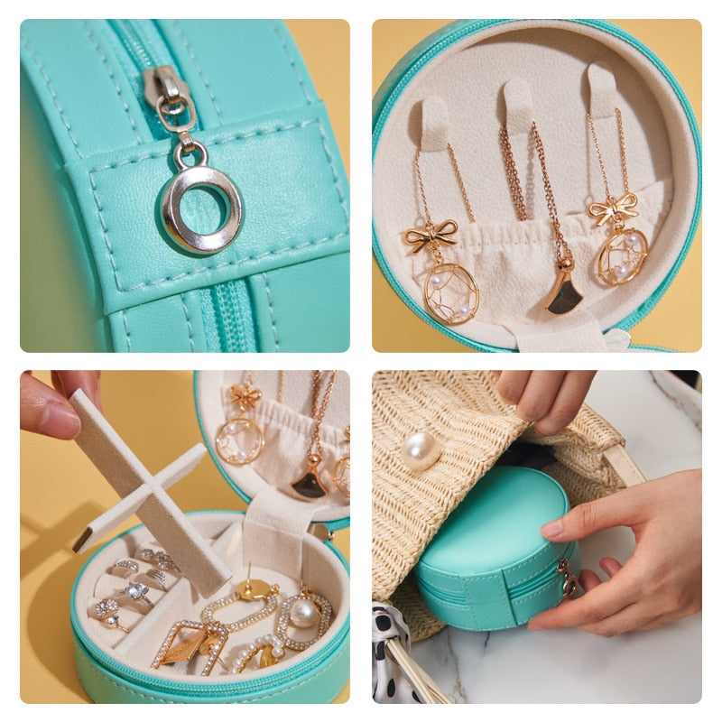 Round Preppy Jewelry Box