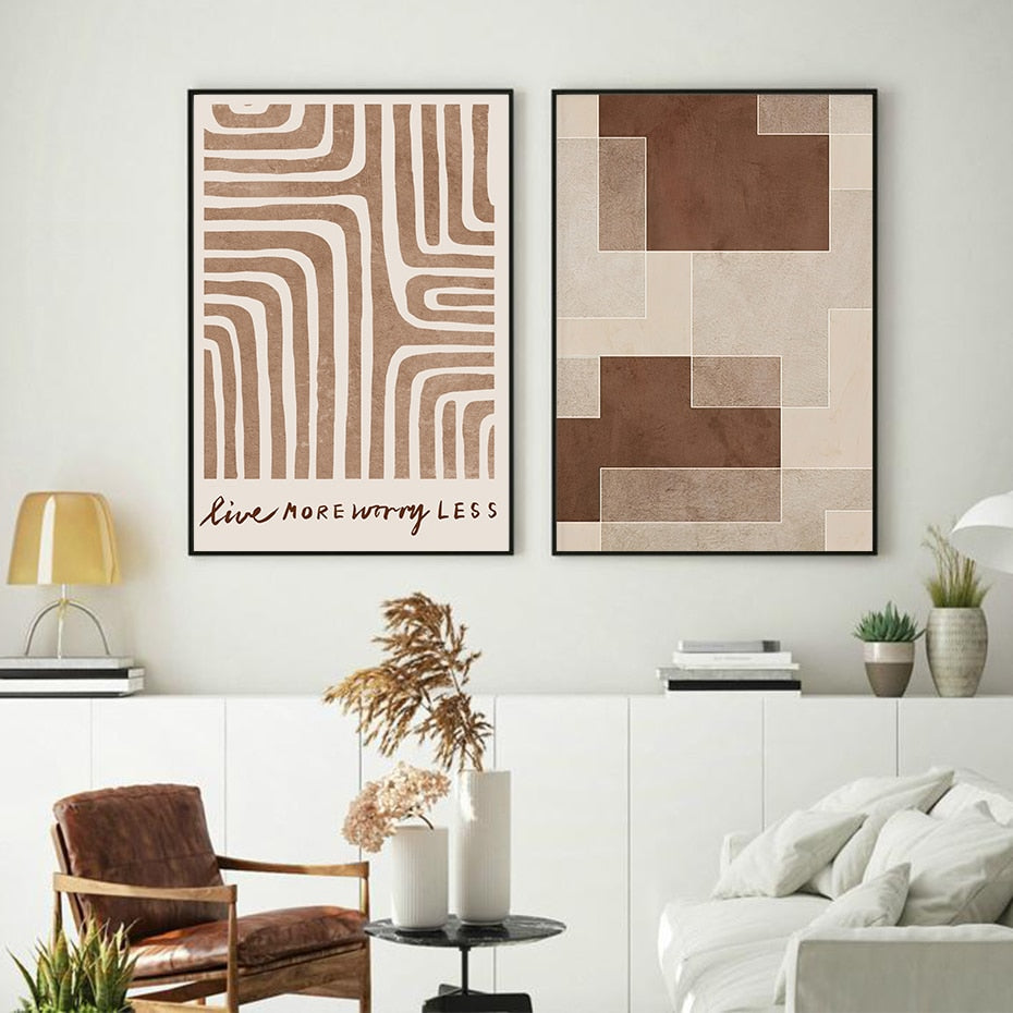 Geometric Poster Dark Academia