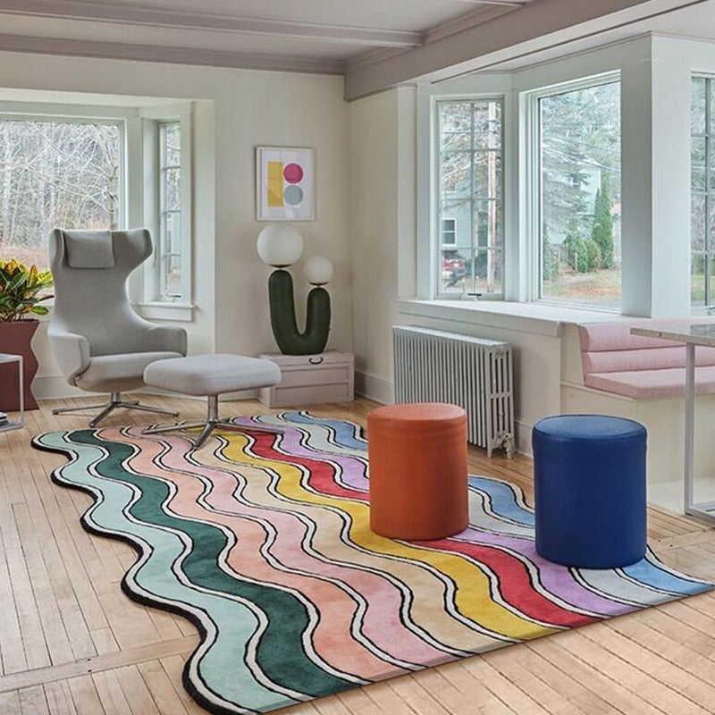 Indie Irregular Rainbow Rug
