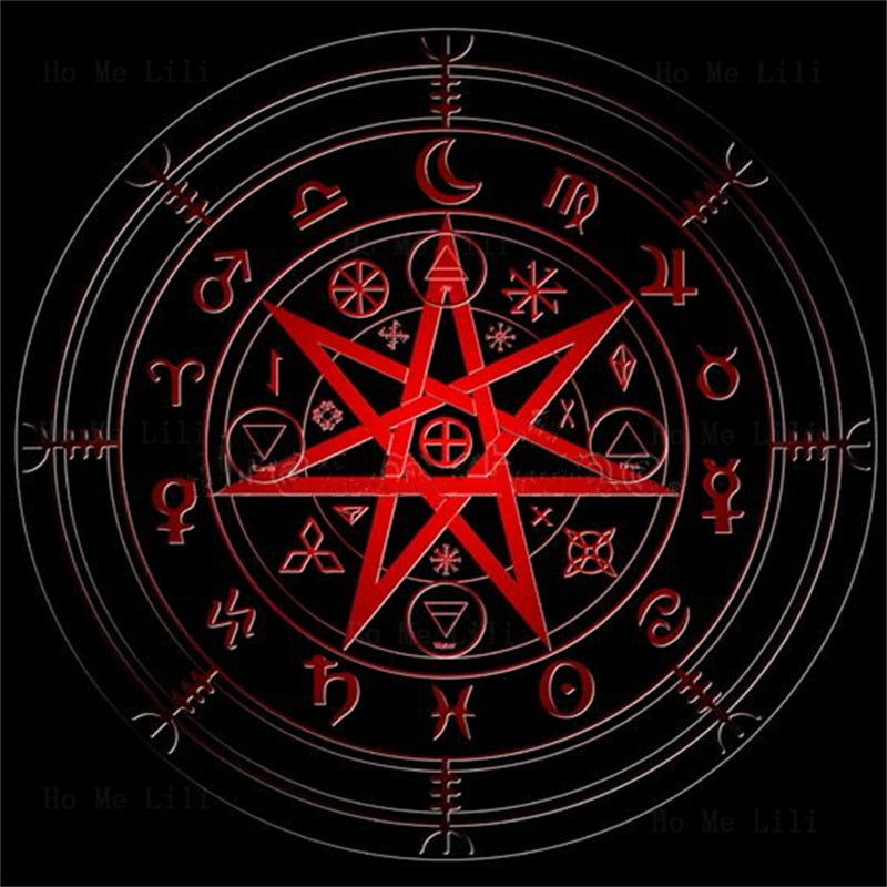 Witchy Runes Bedding Set