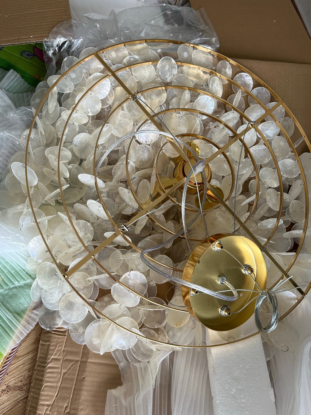 Shell Wind Chime Chandelier