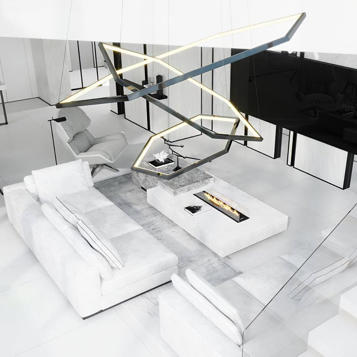 Silver Vesanto Chandelier