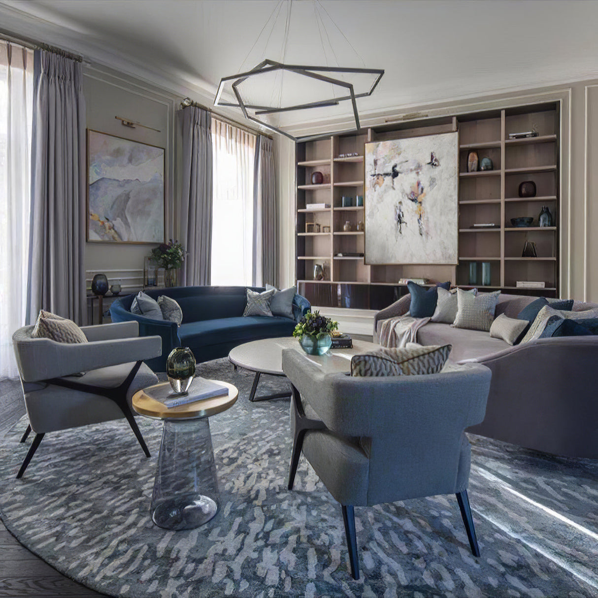 Silver Vesanto Chandelier