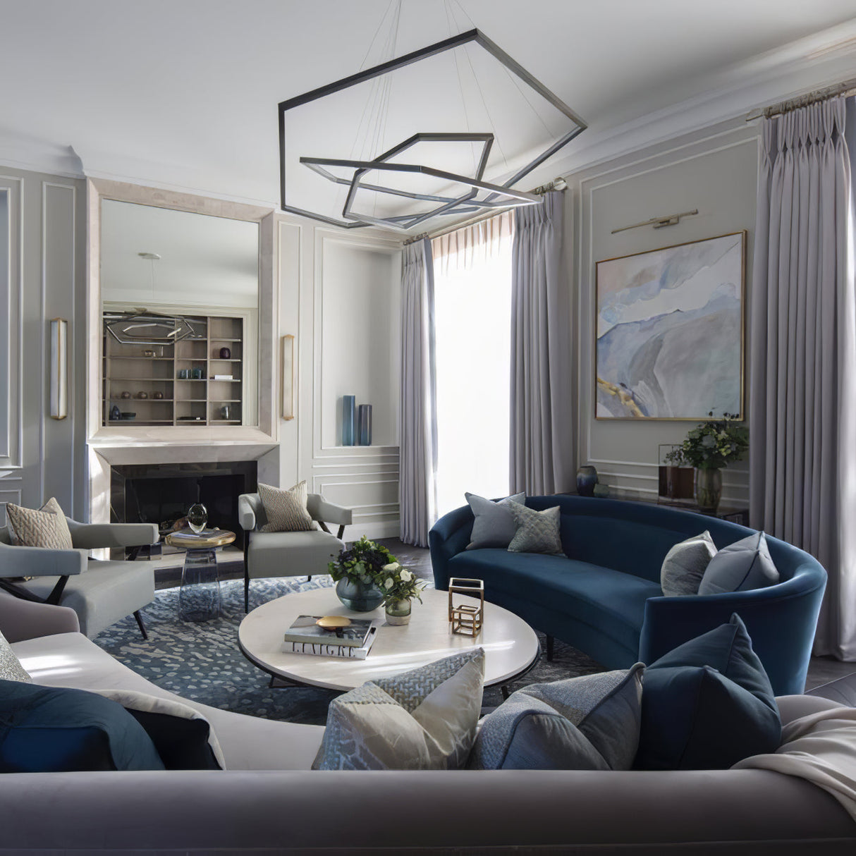 Silver Vesanto Chandelier