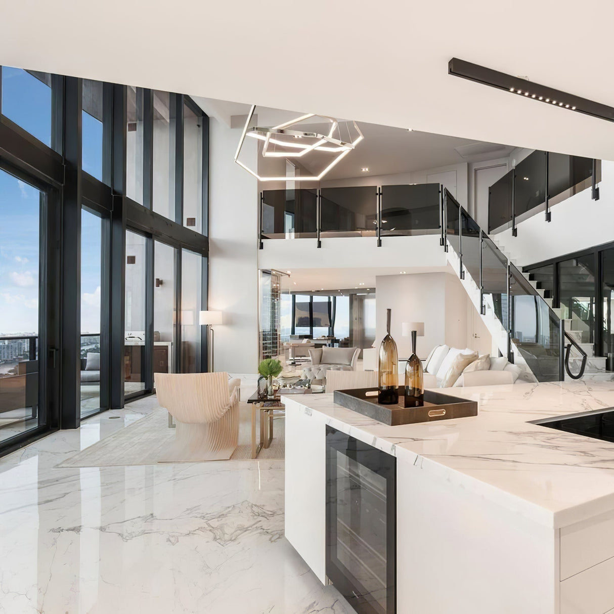 Silver Vesanto Chandelier