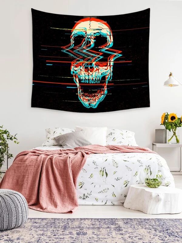 Skull Print Tapestry