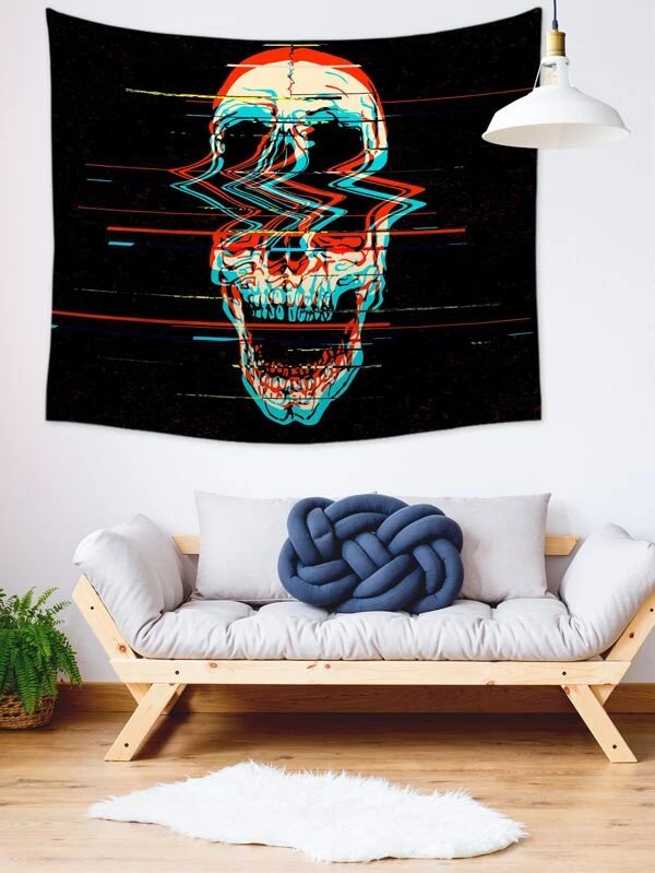 Skull Print Tapestry