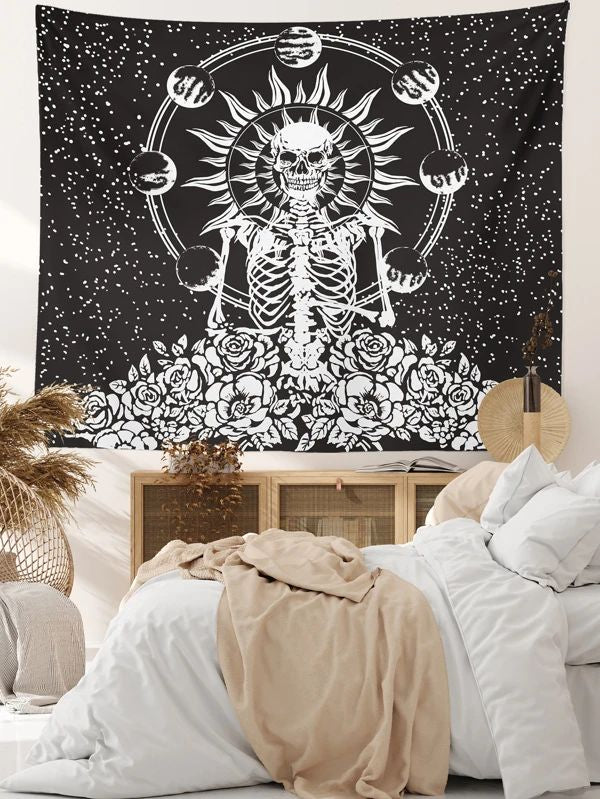 Skull Print Tapestry