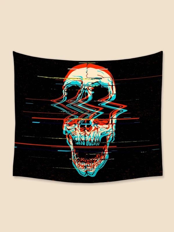 Skull Print Tapestry