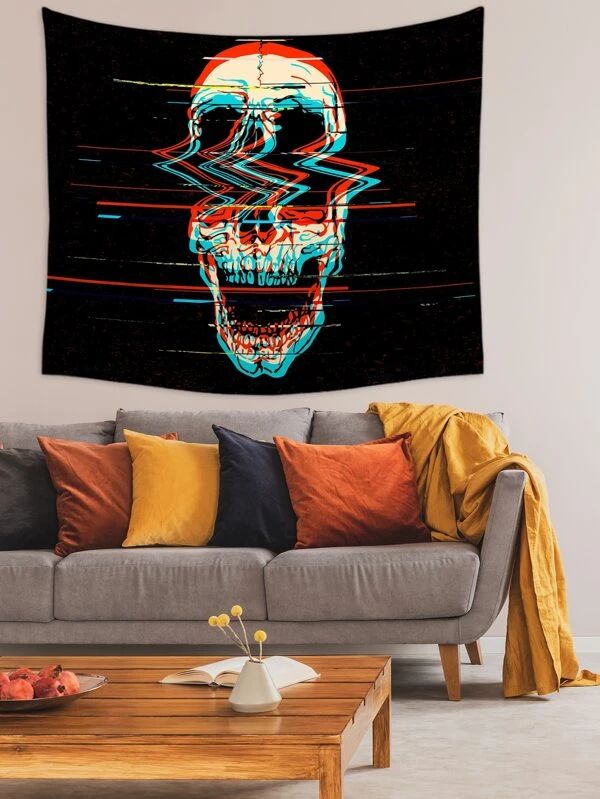 Skull Print Tapestry