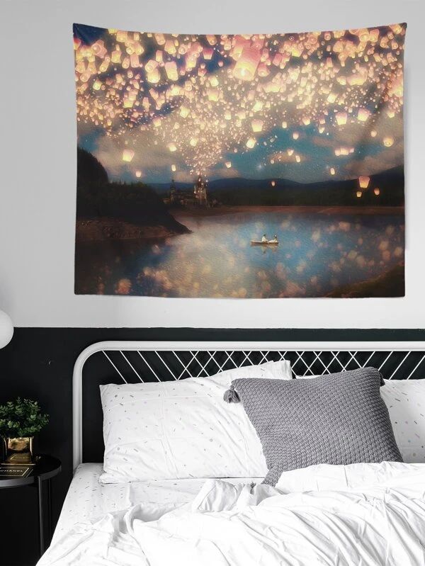 Sky Full Of Light Pattern Tapestry