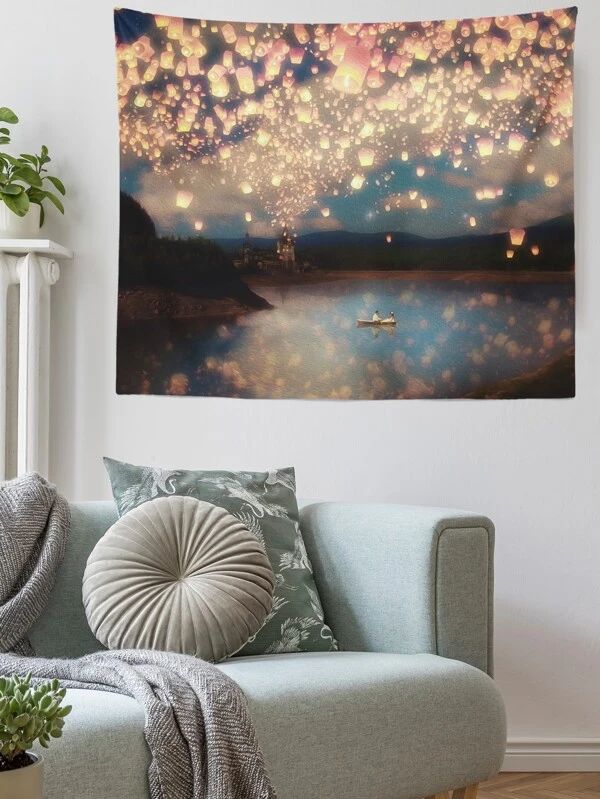 Sky Full Of Light Pattern Tapestry