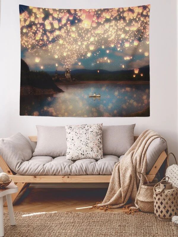 Sky Full Of Light Pattern Tapestry