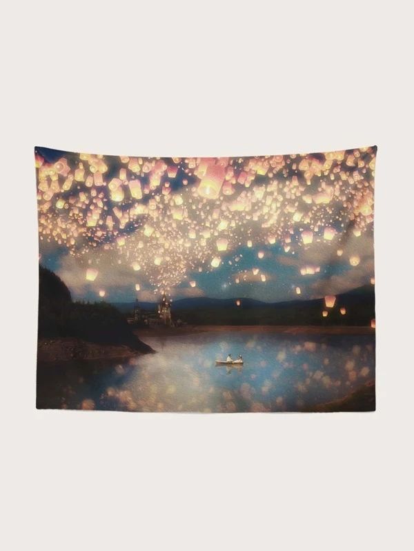 Sky Full Of Light Pattern Tapestry