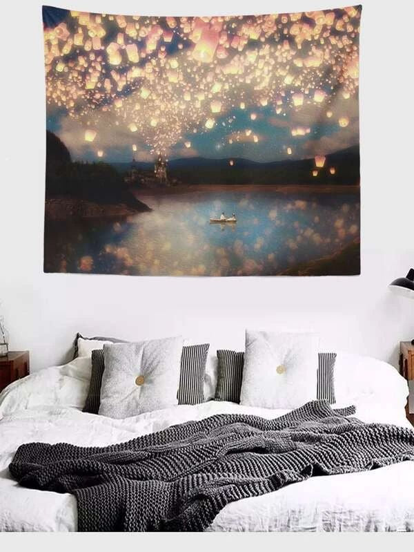 Sky Full Of Light Pattern Tapestry