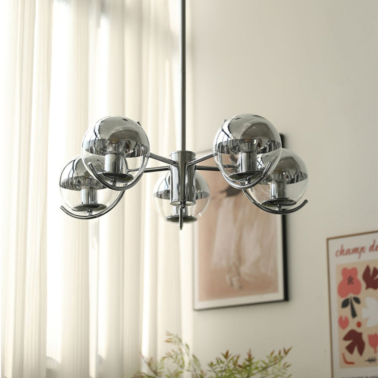 Space Ball Chandelier