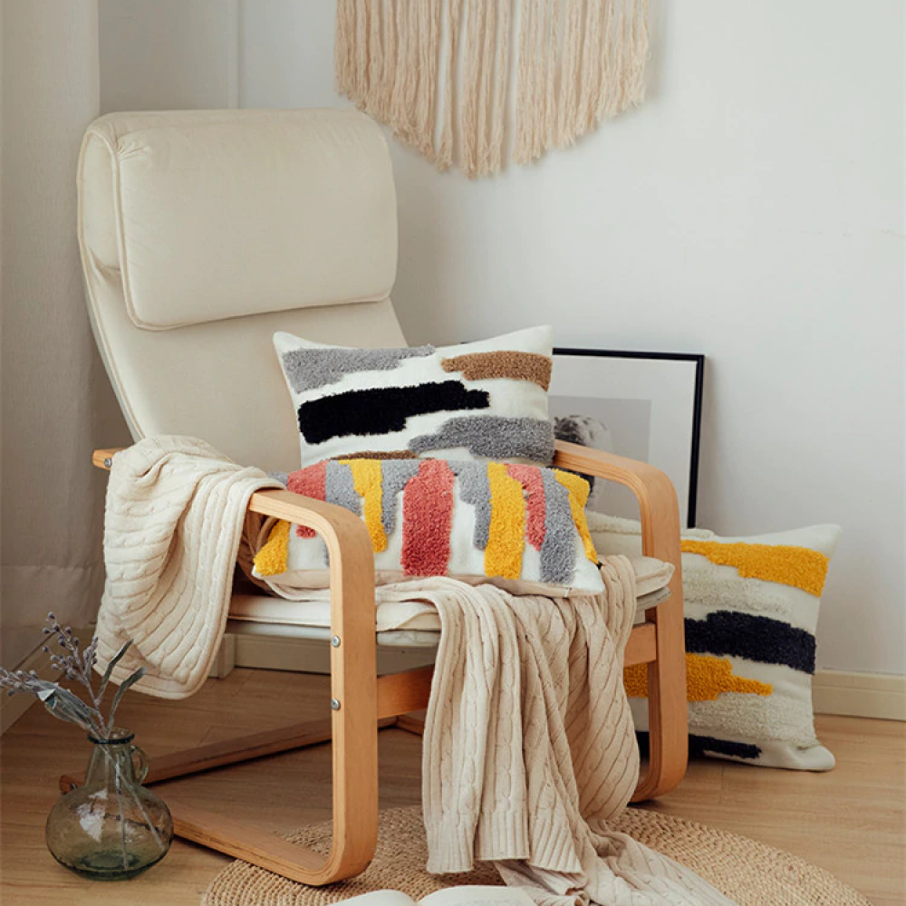 Splash Embroidered Pillow Cover