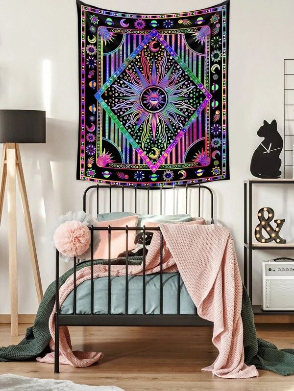Sun & Moon Print Tapestry