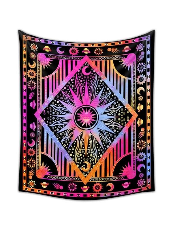 Sun & Moon Print Tapestry