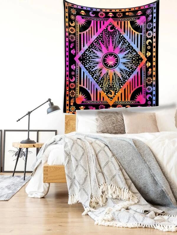 Sun & Moon Print Tapestry