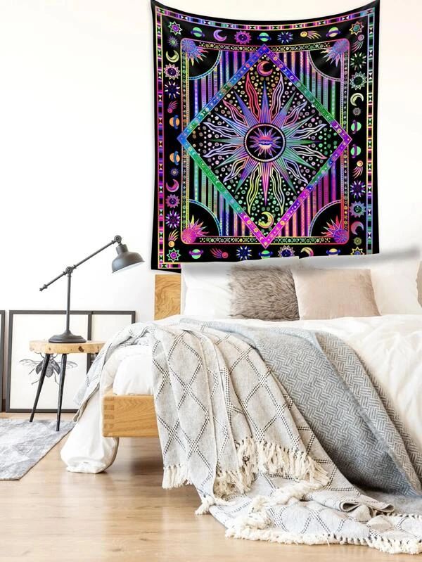 Sun & Moon Print Tapestry