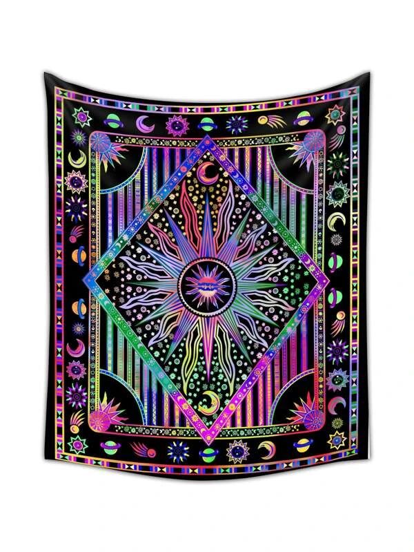 Sun & Moon Print Tapestry