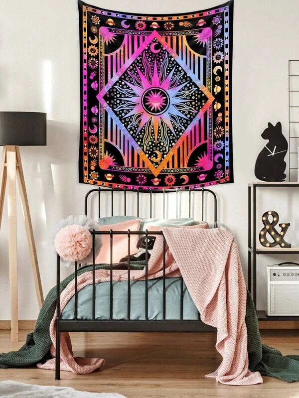 Sun & Moon Print Tapestry