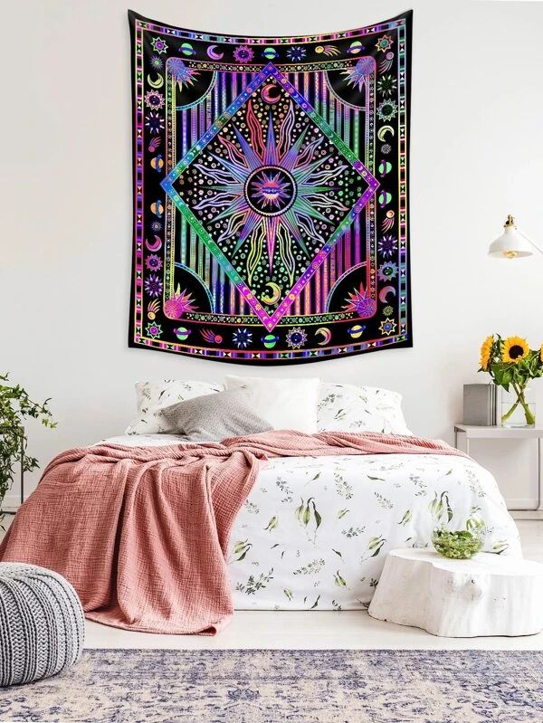 Sun & Moon Print Tapestry