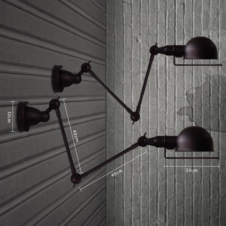 Fotis Mega Long Arm Industrial Retro Wall Light