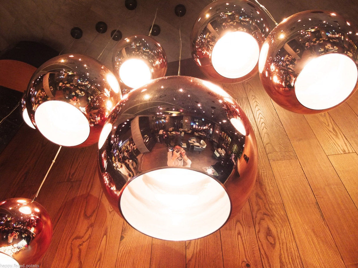 Copper shade ball Pendant Light