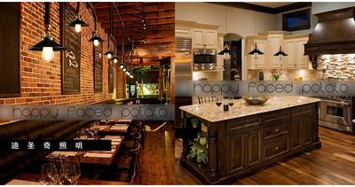 Simple Black Metal Shade Industrial Loft Pendant Light