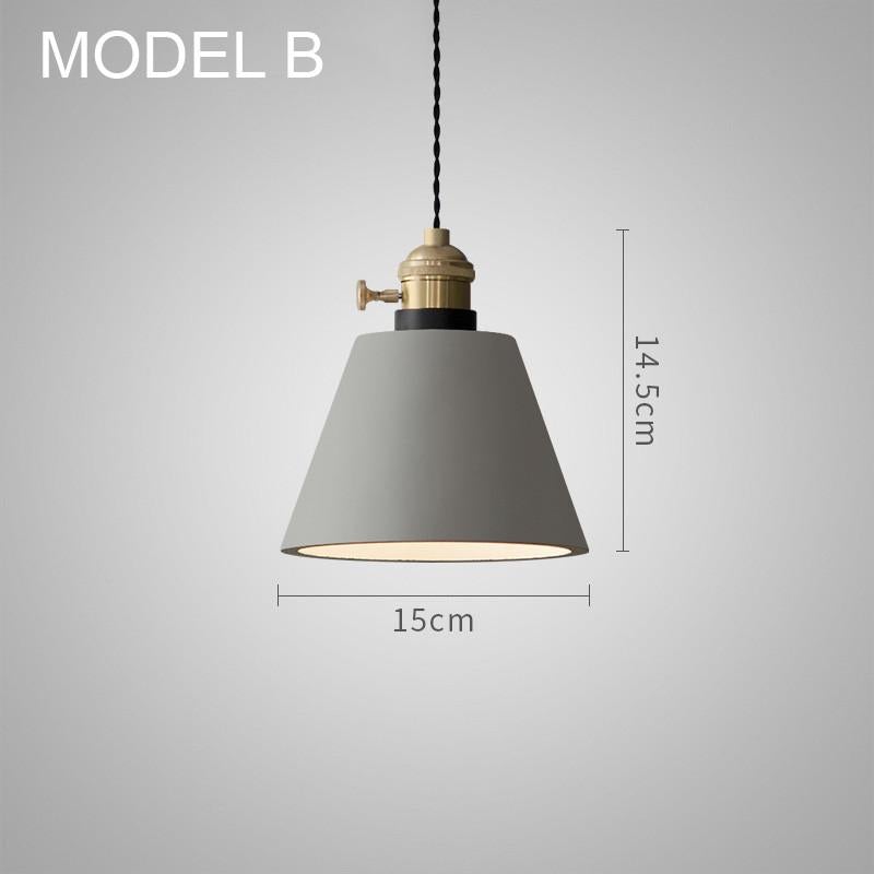 Concrete Vasa Minimalist Pendant Light