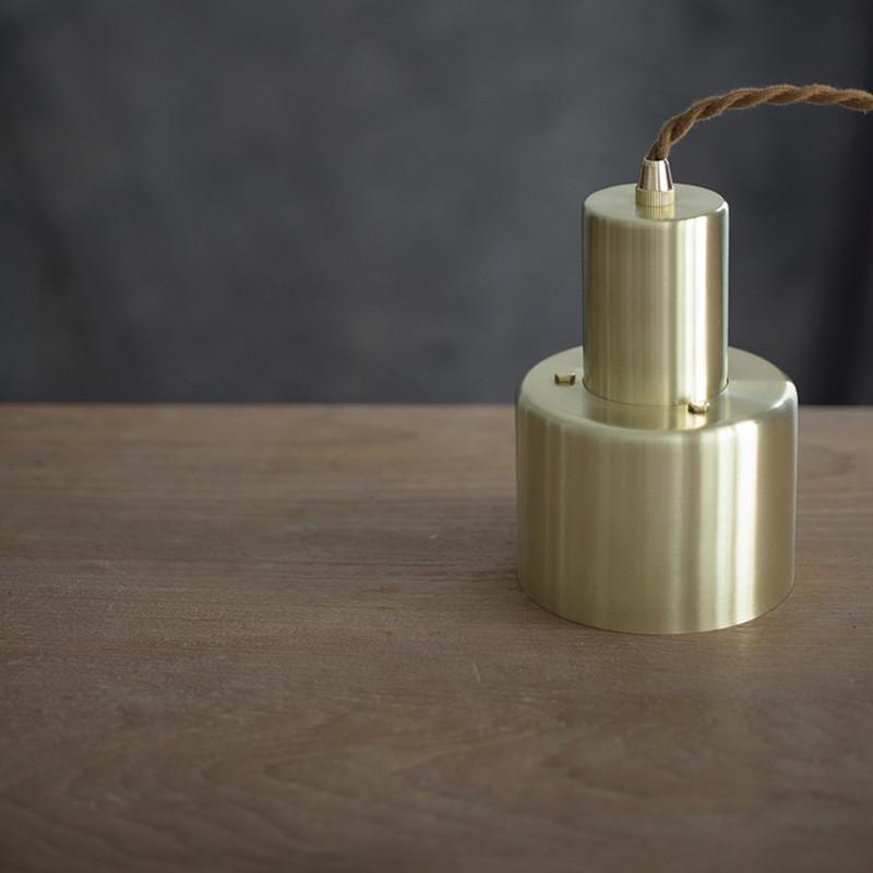 Smith's brushed brass pendant Light