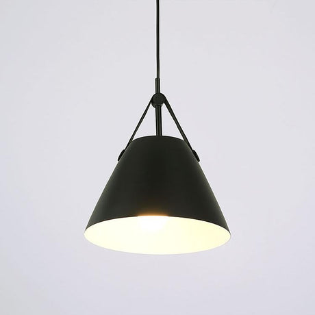Leather Strap Suspension Minimalist Pendant Ceiling Light