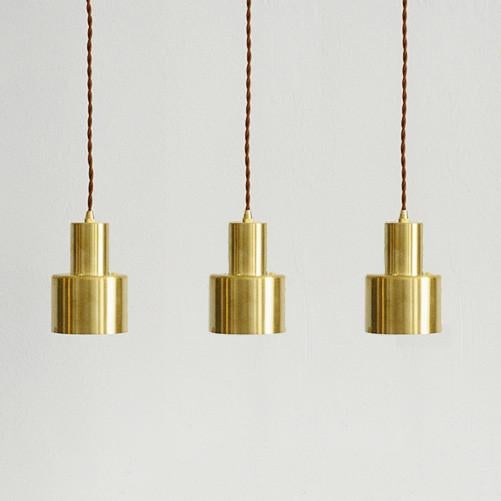 Smith's brushed brass pendant Light