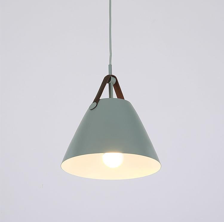 Leather Strap Suspension Minimalist Pendant Ceiling Light