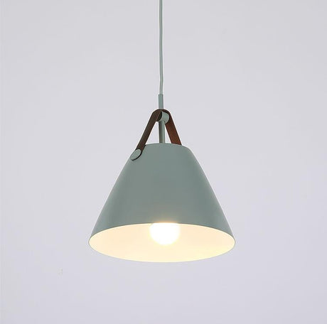 Leather Strap Suspension Minimalist Pendant Ceiling Light