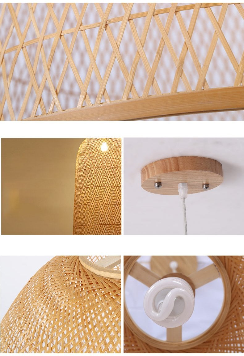Kandang Rattan Bamboo Cage Pendant Light