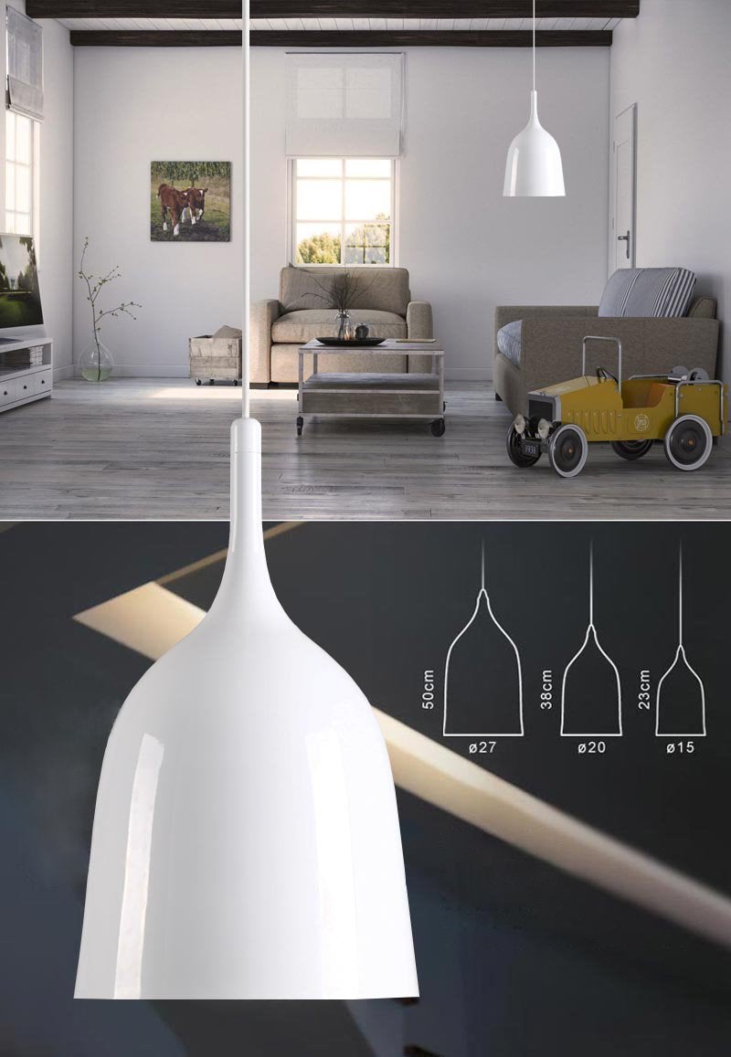 Copacabana White Minimalist Pendant Light