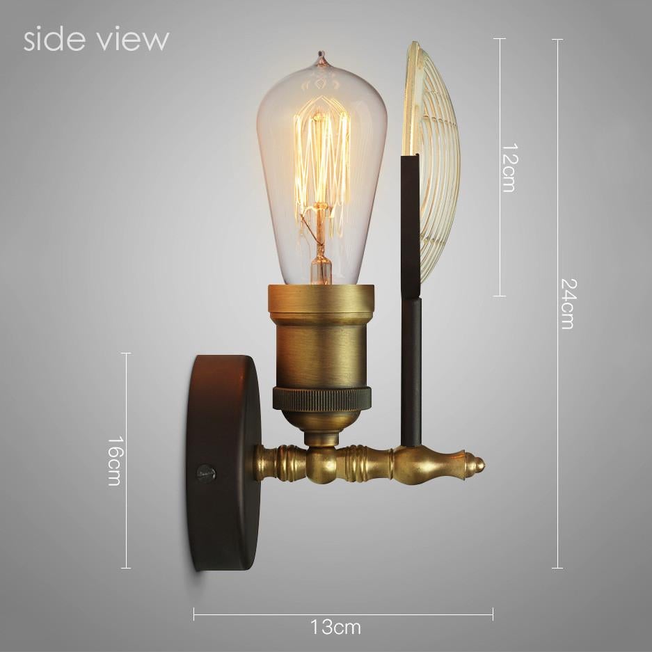 Huberman fresnal lens wall light sconce