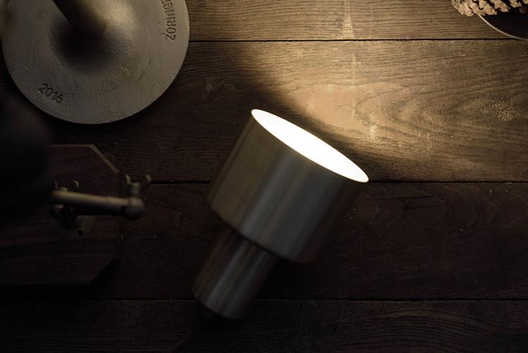 Smith's brushed brass pendant Light