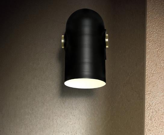 Black Spotlight Minimalist Wall Light