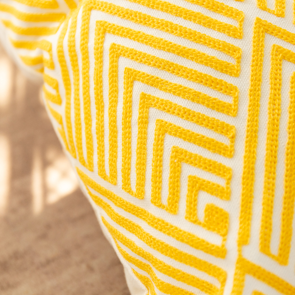 Arlington I Geometric Tassel Pillow Cover