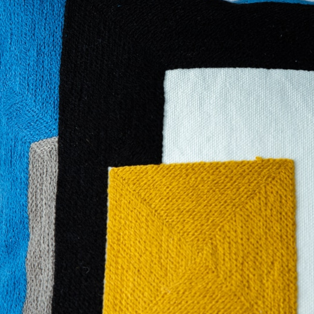 Square by  Square Abstract Pillow Cover