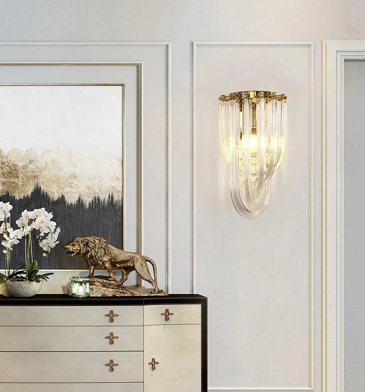 Character Glass Wall Lamp