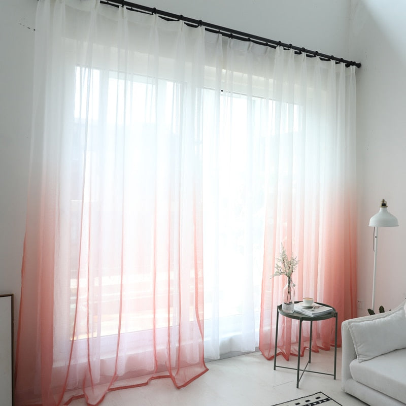 Tulle Curtains 3d Printed Kitchen Decorations Window Treatments American Living Room Divider Sheer Voile curtain Single Panel 1