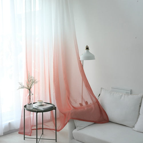 Tulle Curtains 3d Printed Kitchen Decorations Window Treatments American Living Room Divider Sheer Voile curtain Single Panel 1
