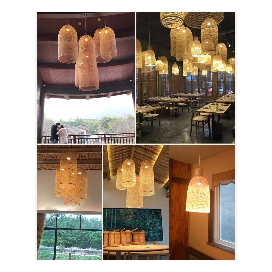 Kandang Rattan Bamboo Cage Pendant Light