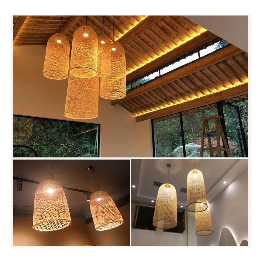 Kandang Rattan Bamboo Cage Pendant Light